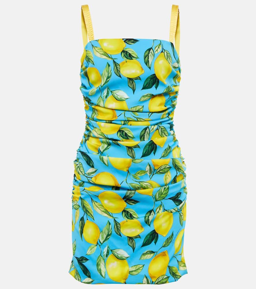 dolce & gabbana printed minidress