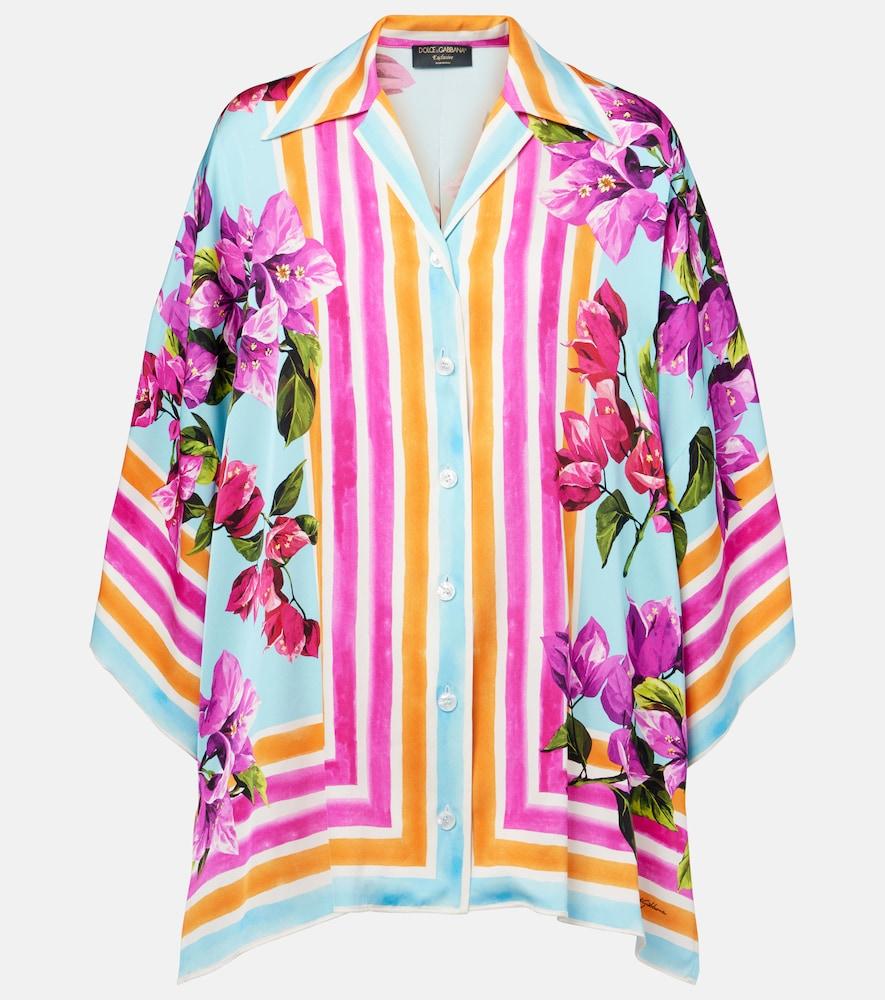 dolce & gabbana printed silk