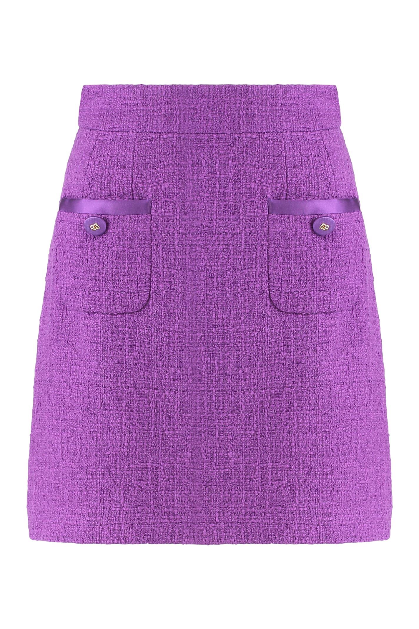 dolce & gabbana rachel tweed mini-skirt
