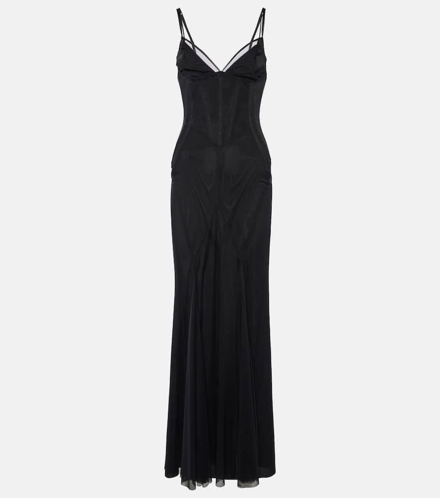 dolce & gabbana satin corset dress