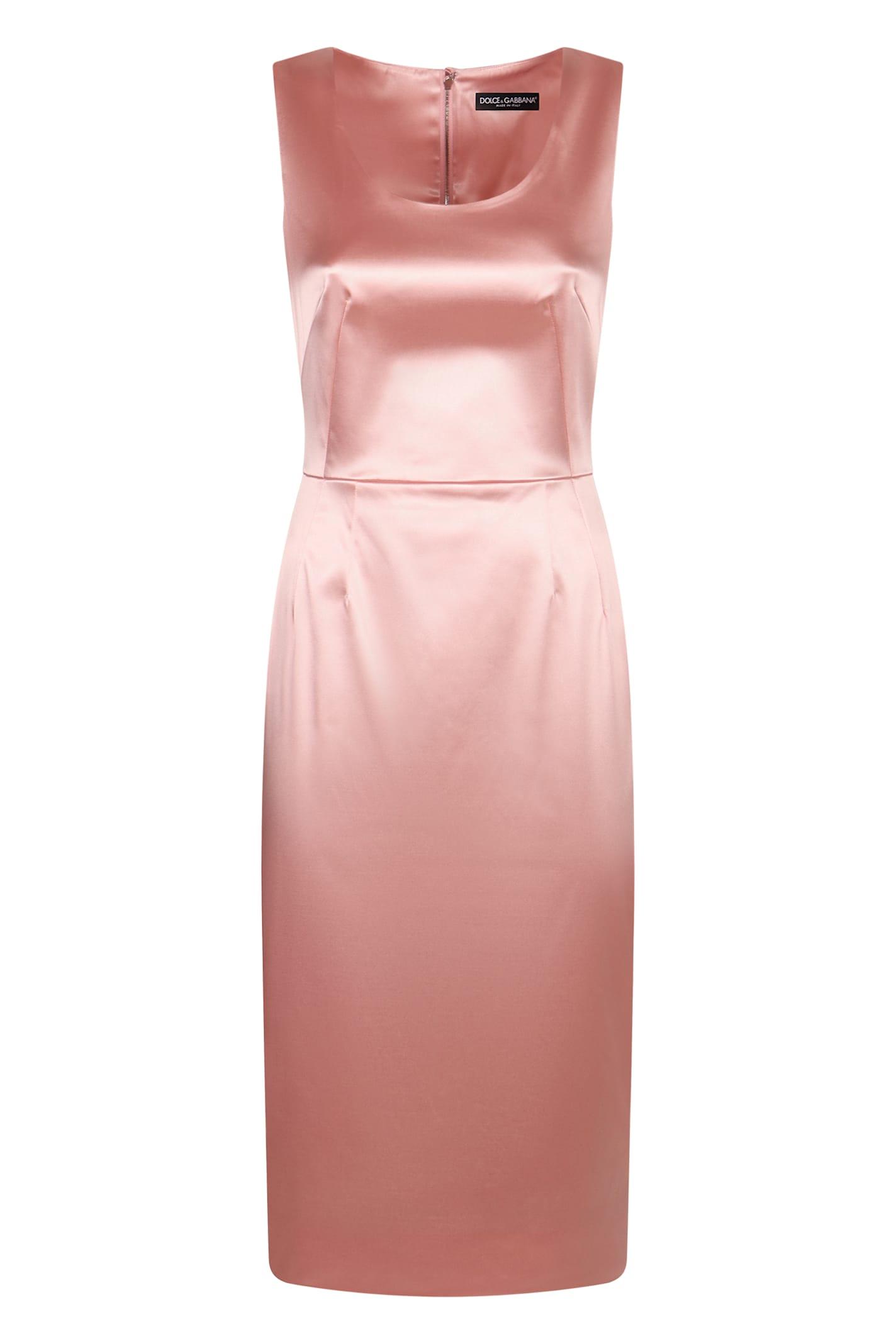 dolce & gabbana satin dress