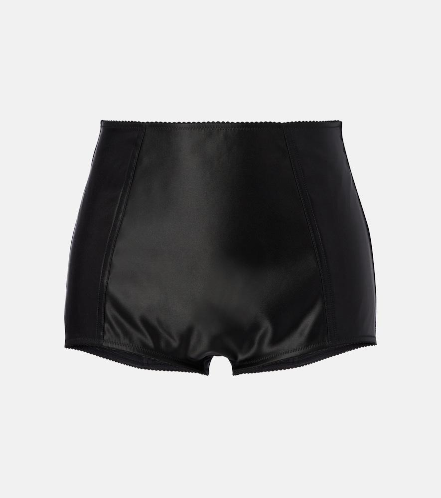 dolce & gabbana satin micro shorts