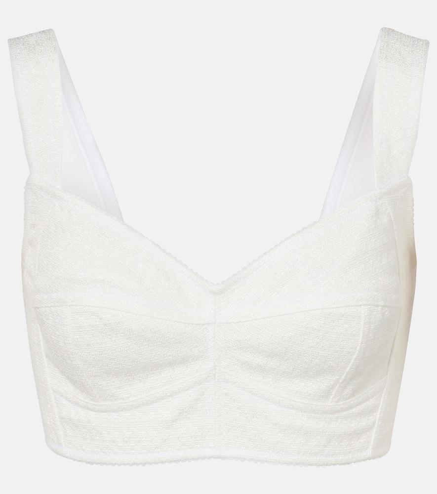 dolce & gabbana scalloped bra top