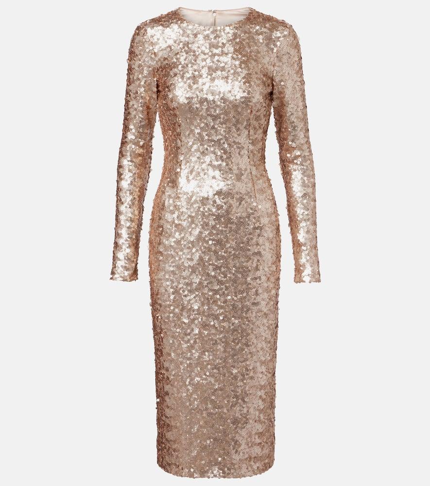 dolce & gabbana sequined cocktail dress