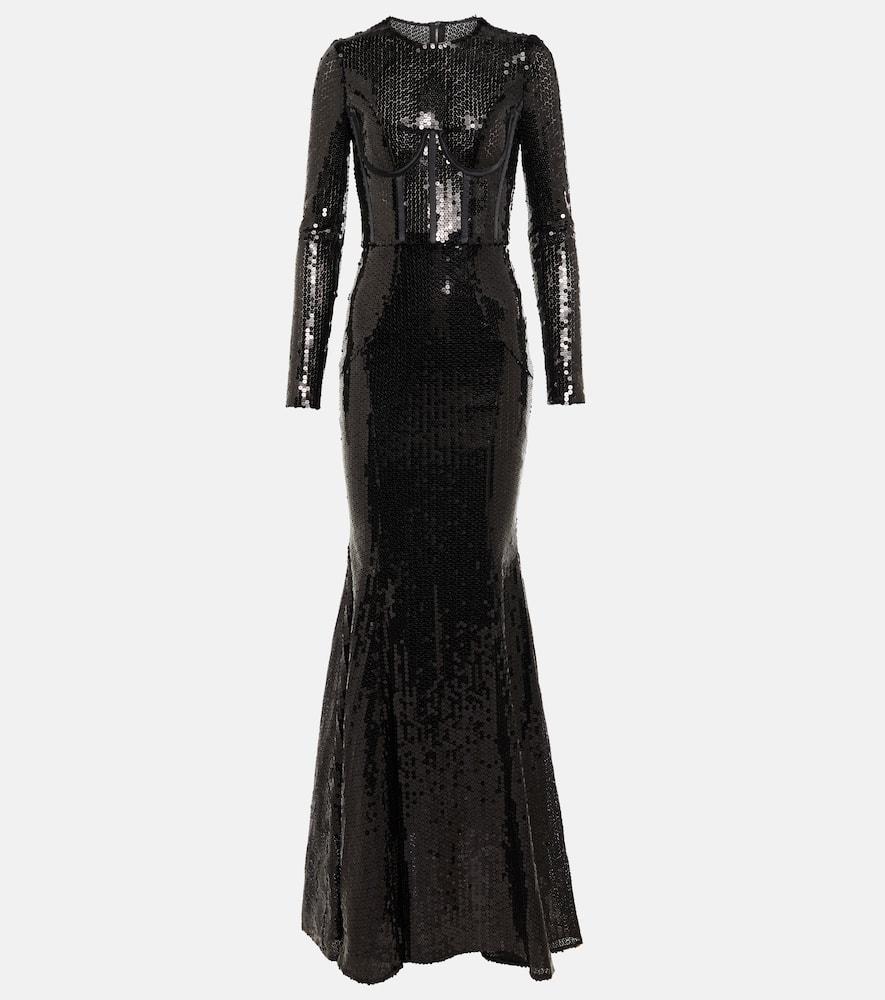dolce & gabbana sequined gown