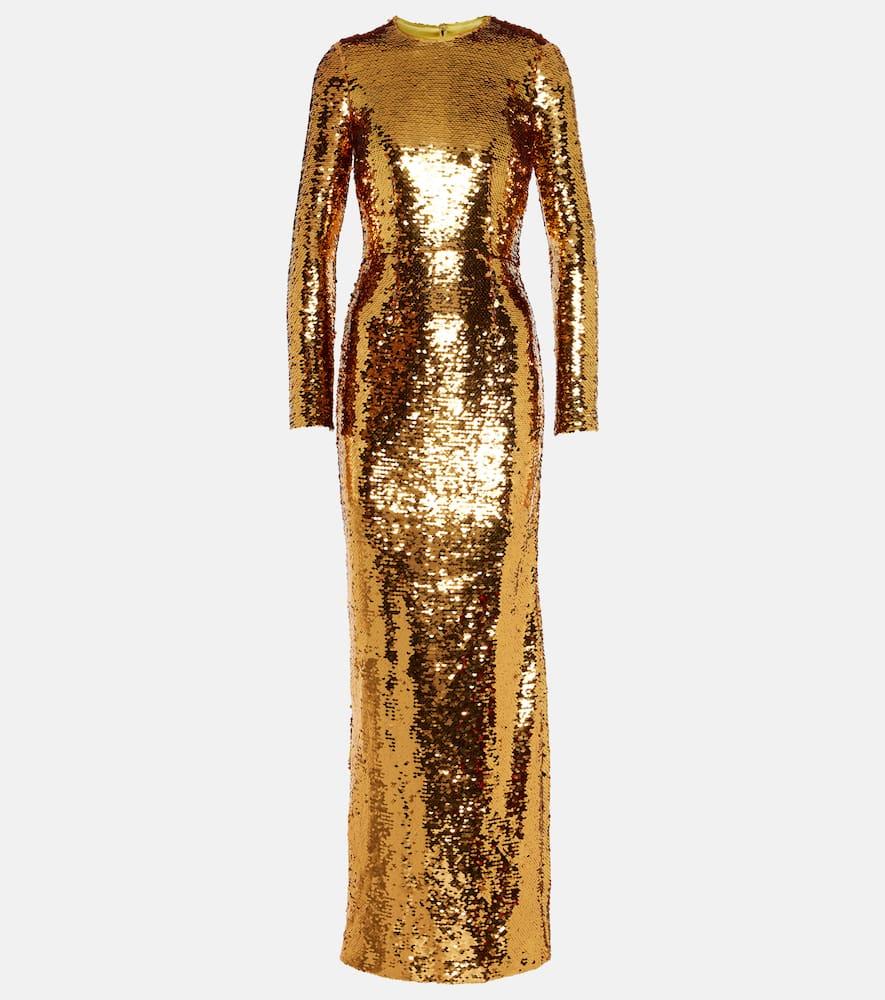 dolce & gabbana sequined gown