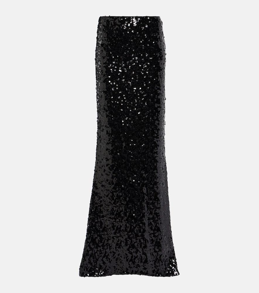 dolce & gabbana sequined maxi skirt