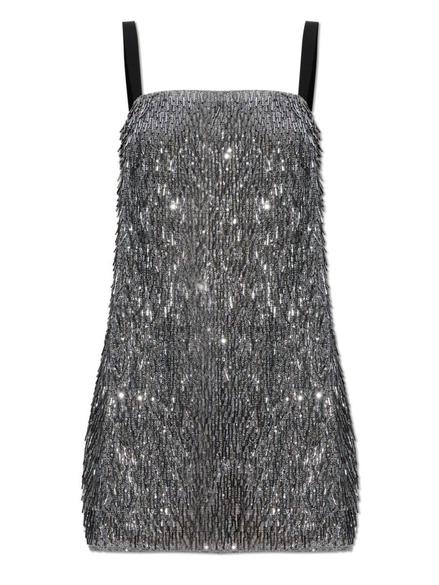 dolce & gabbana sequined mini dress