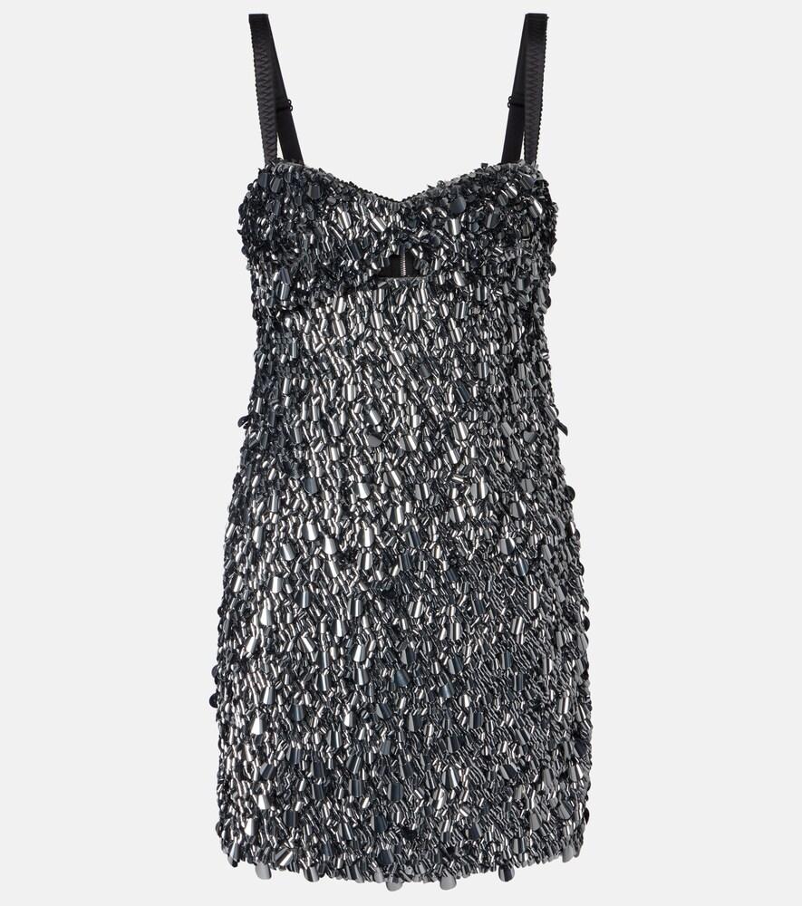 dolce & gabbana sequined minidress