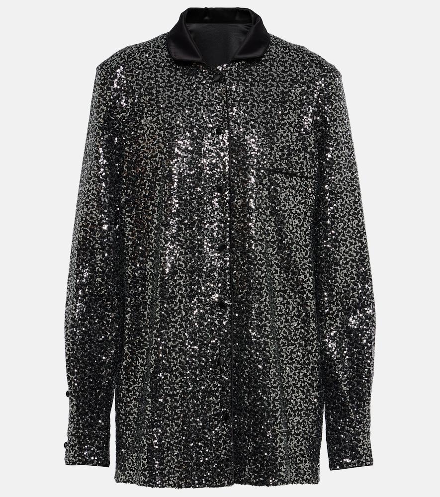 dolce & gabbana sequined shirt