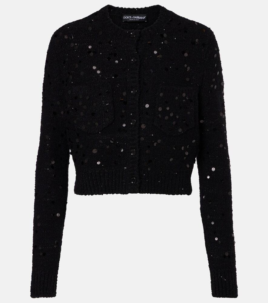 dolce & gabbana sequined wool