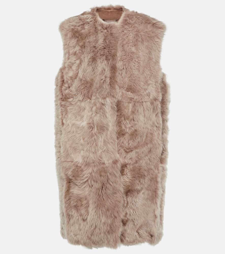 dolce & gabbana shearling vest