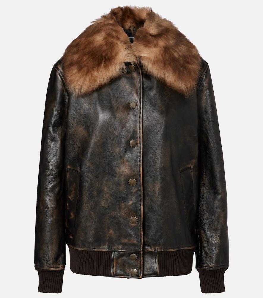 dolce & gabbana shearling