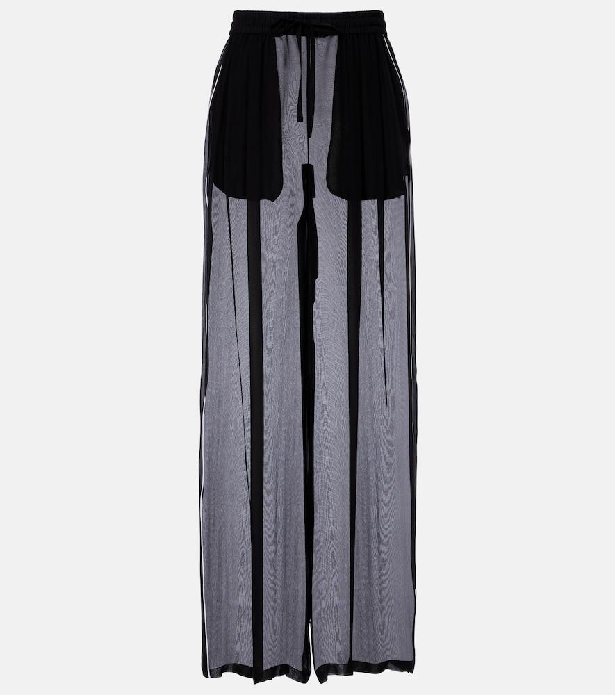 dolce & gabbana sheer silk wide
