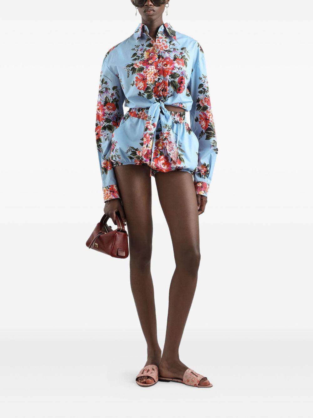 dolce & gabbana shirts clear blue cotton - women