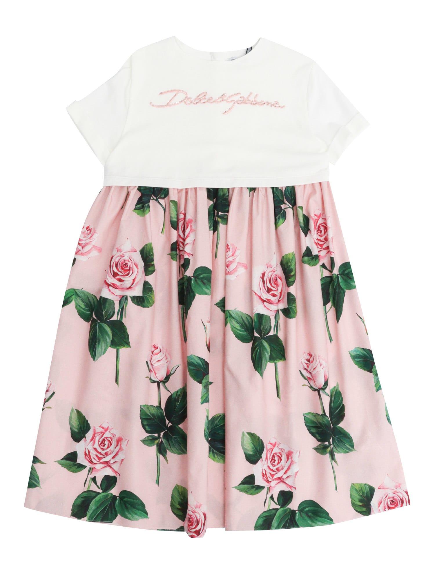 dolce & gabbana short sleeves dress