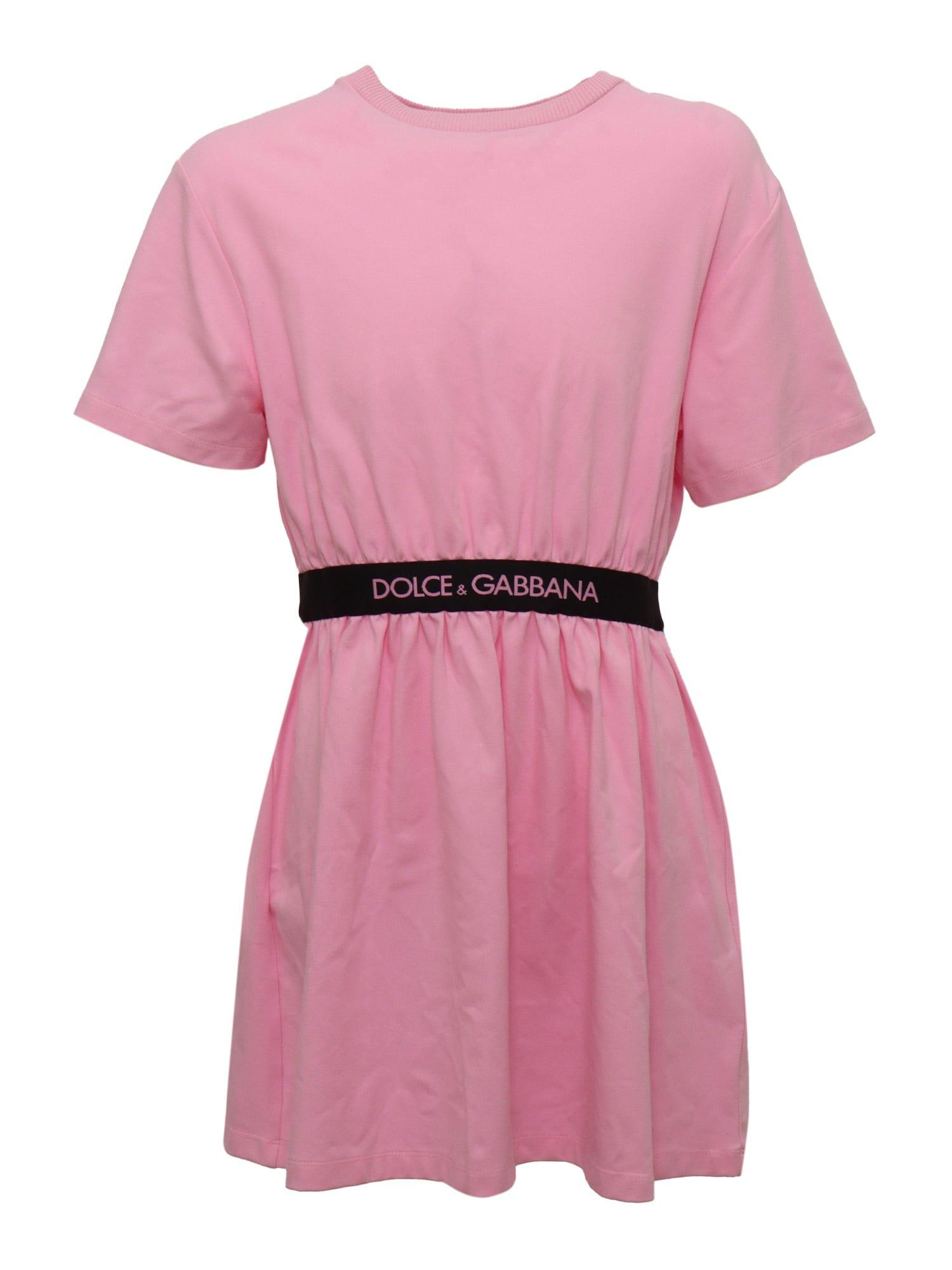 dolce & gabbana short sleeves dress