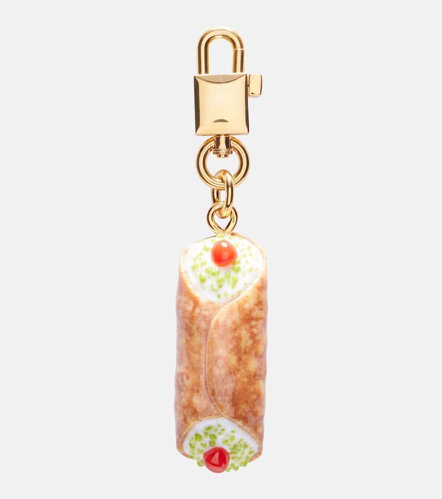 dolce & gabbana sicily cannolo keychain