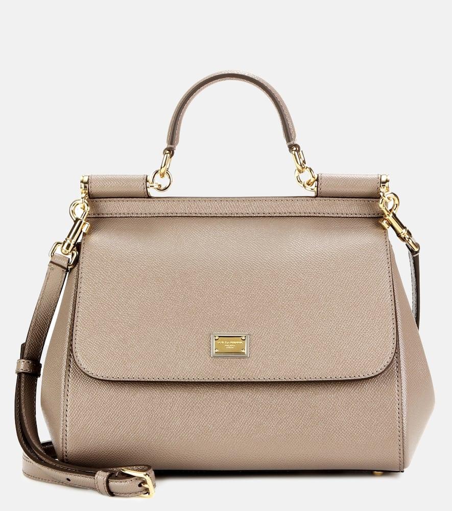 dolce & gabbana sicily medium leather shoulder bag