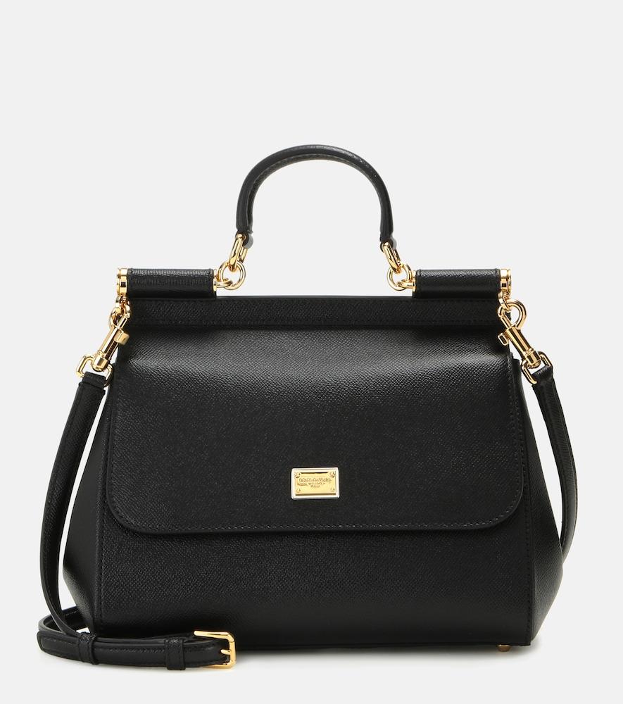 dolce & gabbana sicily medium leather shoulder bag