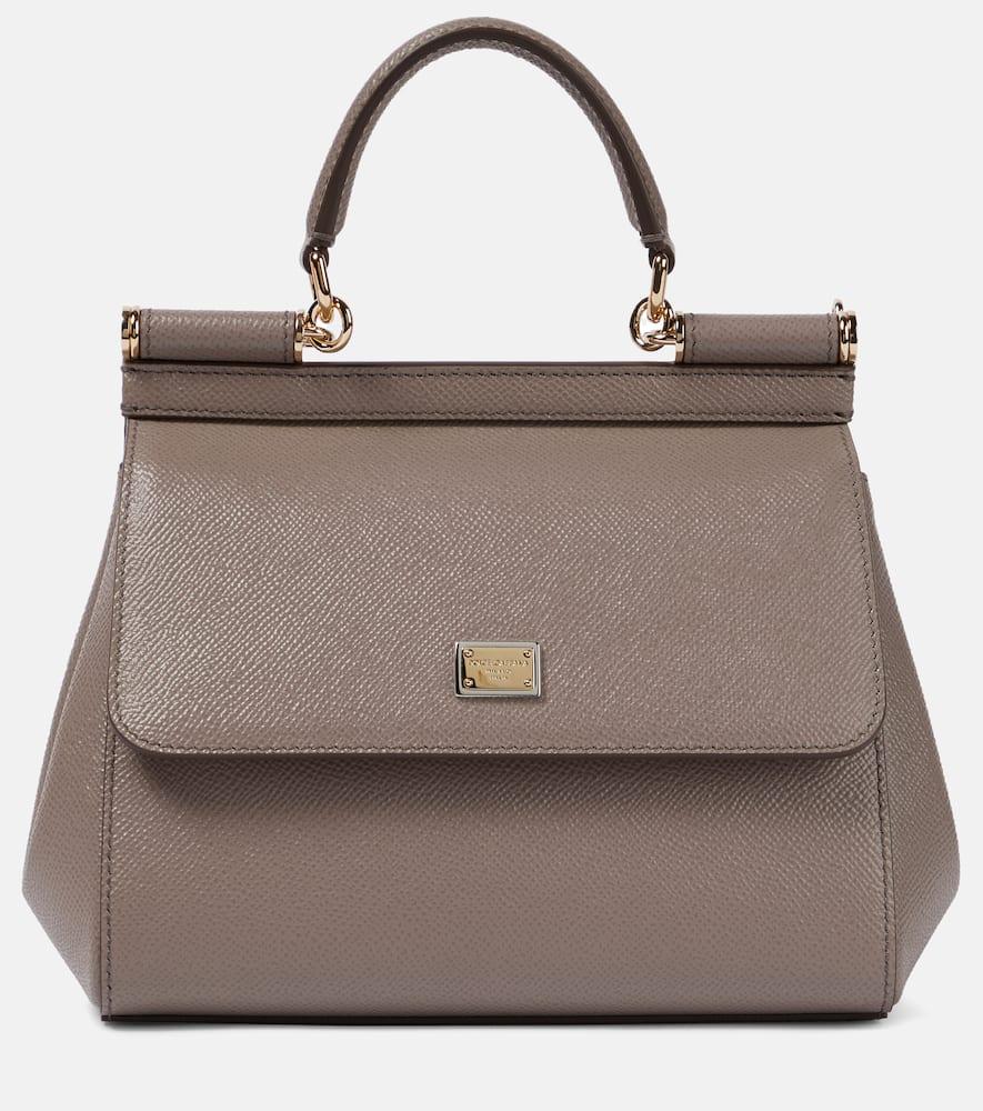 dolce & gabbana sicily small leather shoulder bag