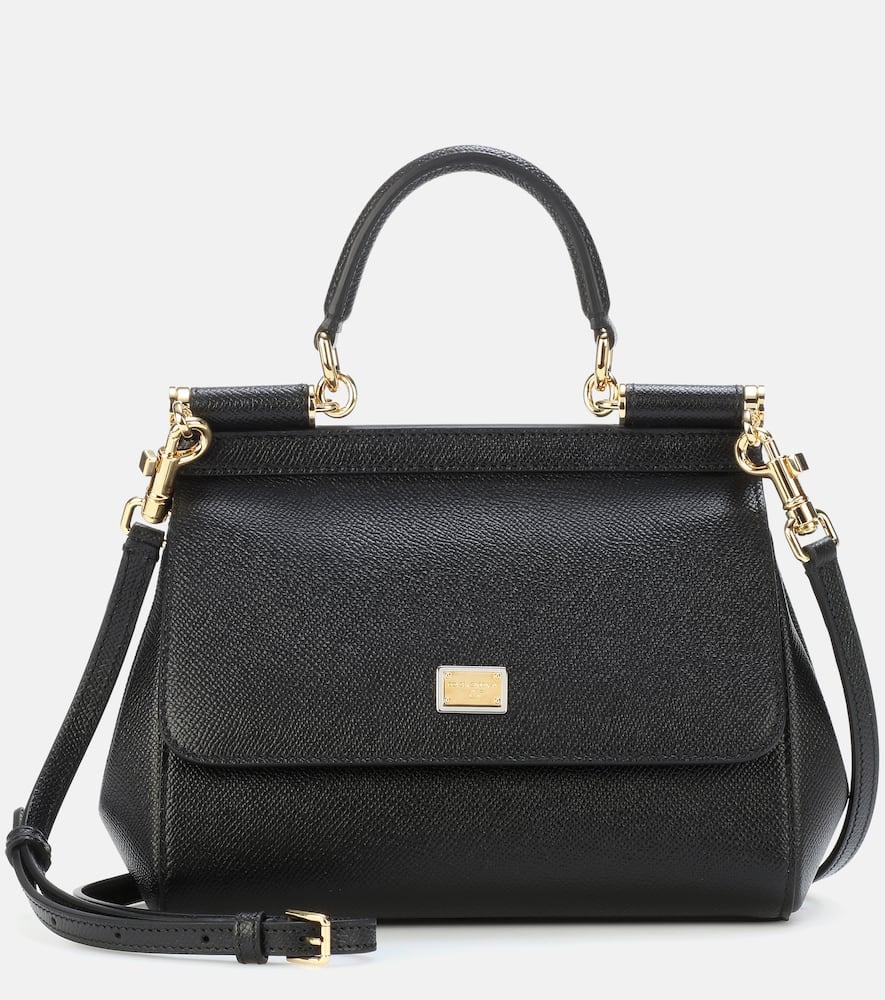 dolce & gabbana sicily small leather shoulder bag