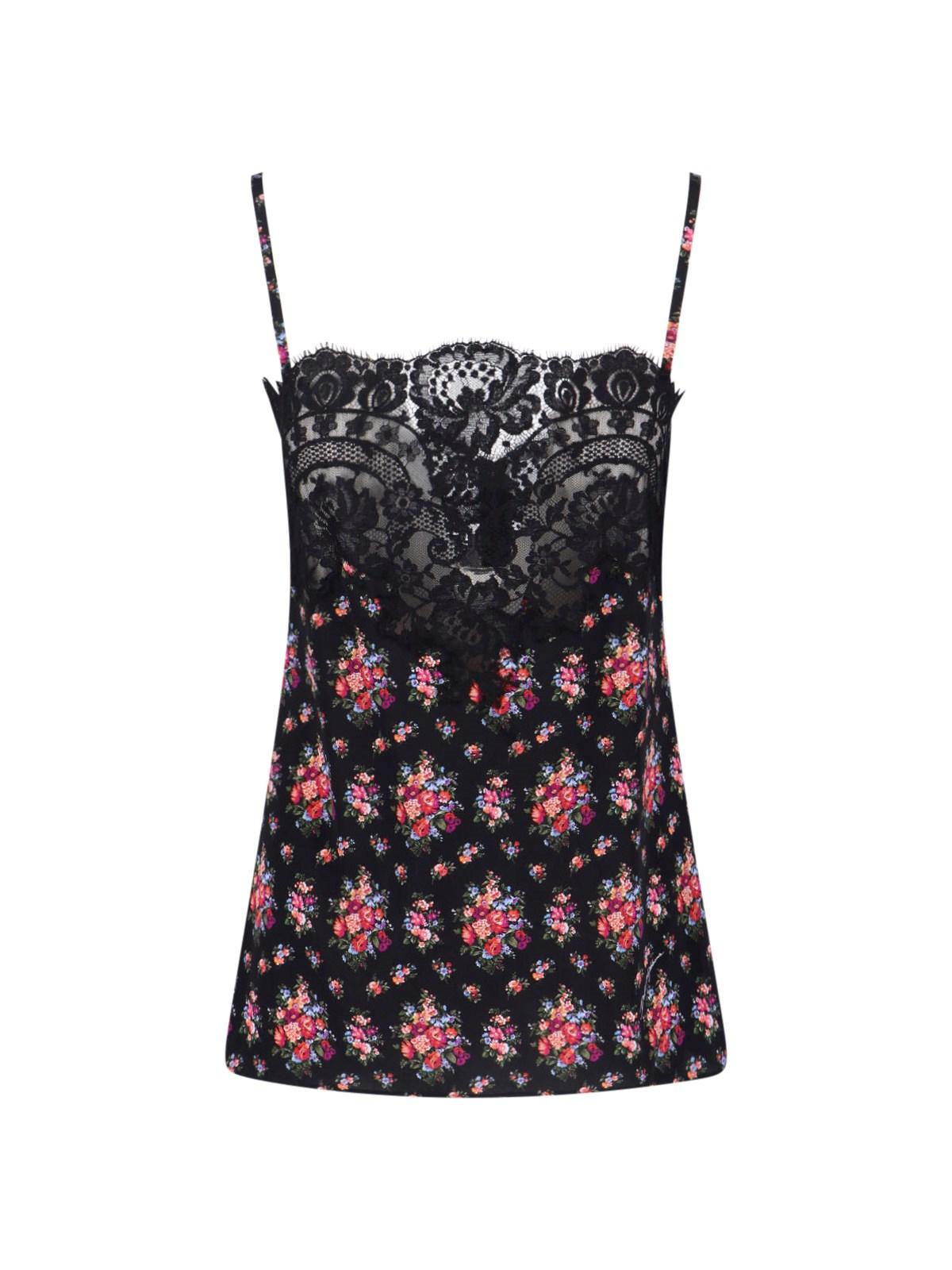 dolce & gabbana silk charmeuse top