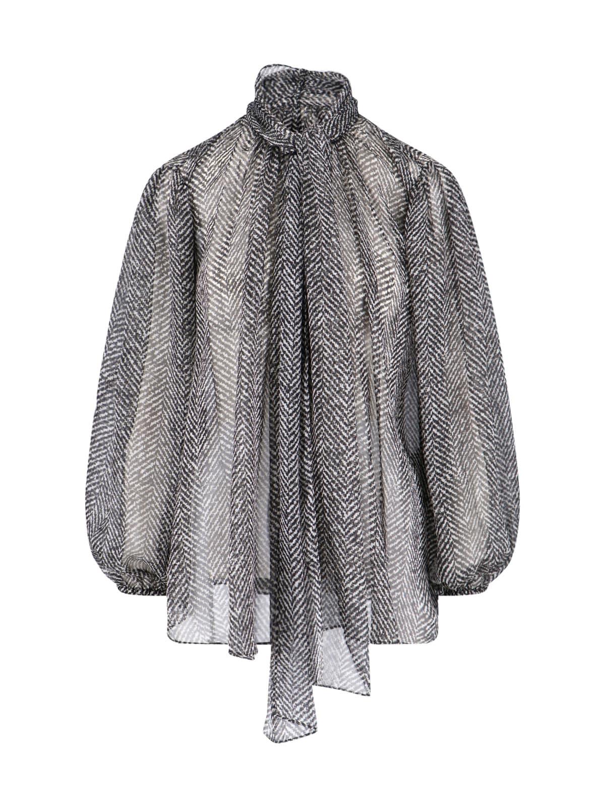 dolce & gabbana silk chiffon shirt