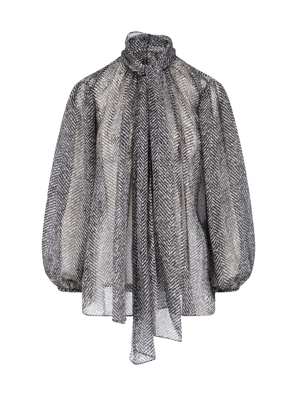 dolce & gabbana silk chiffon shirt