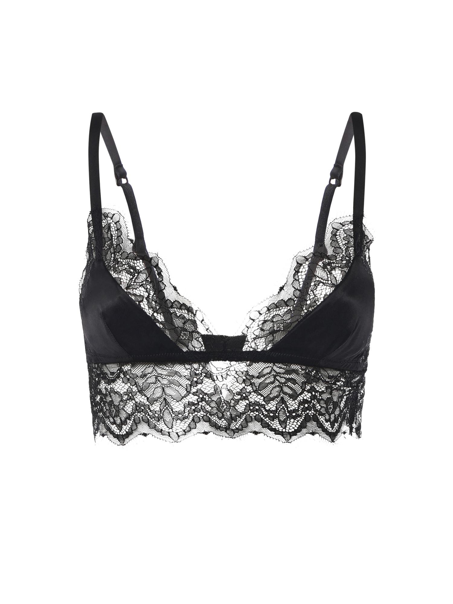 dolce & gabbana silk satin soft-cup bralette