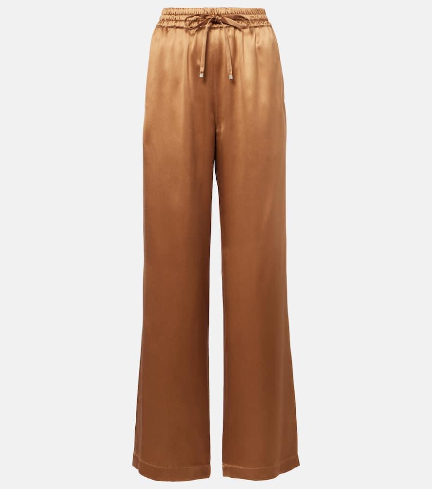 dolce & gabbana silk satin wide