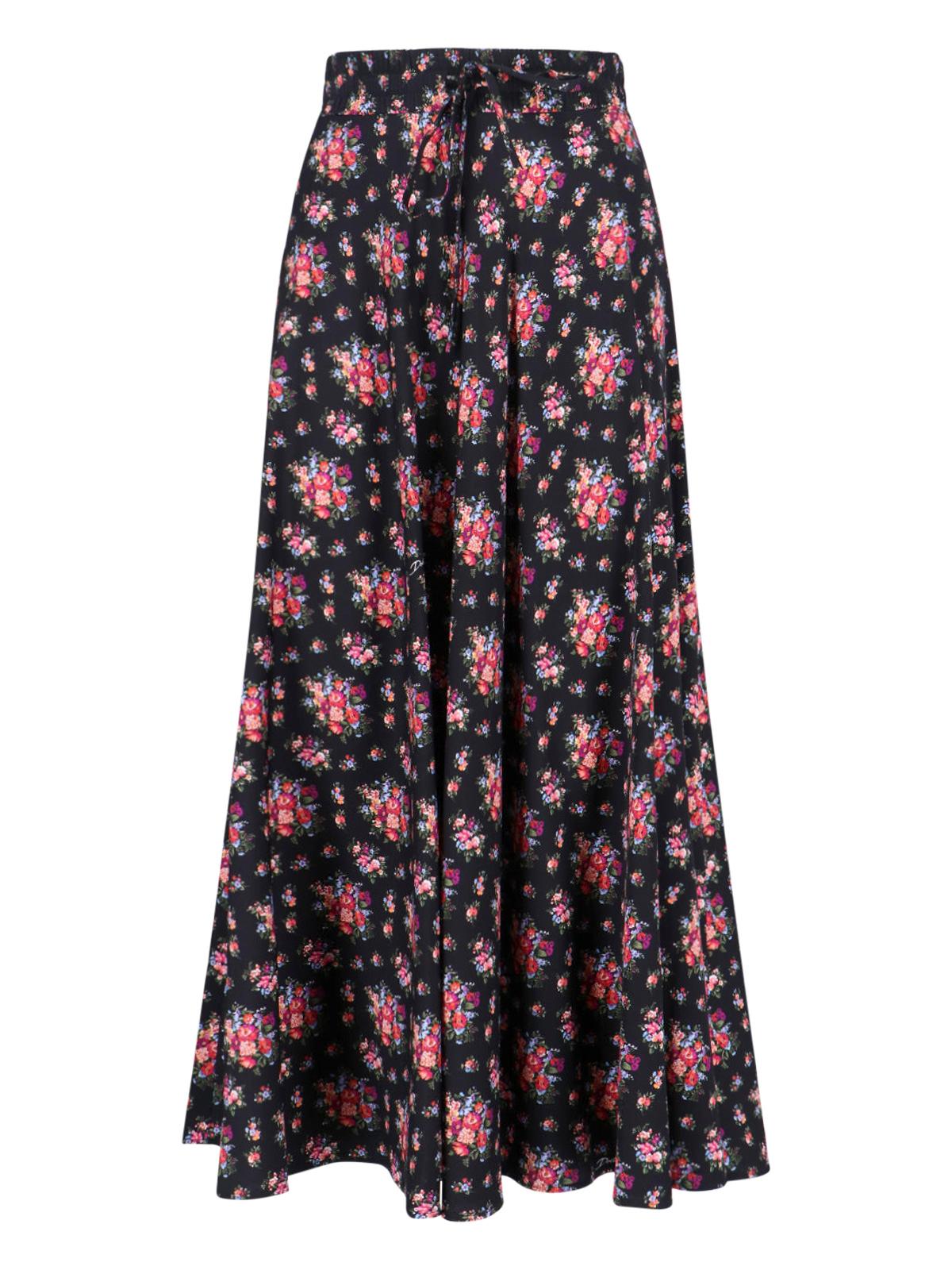 dolce & gabbana skirts black silk - women