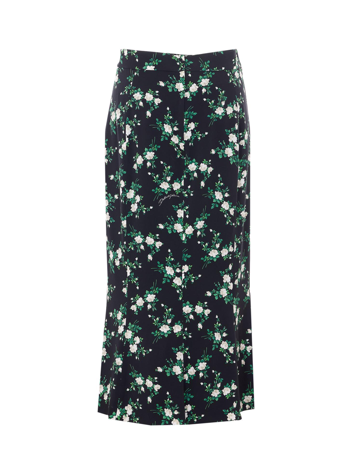 dolce & gabbana skirts black silk - women