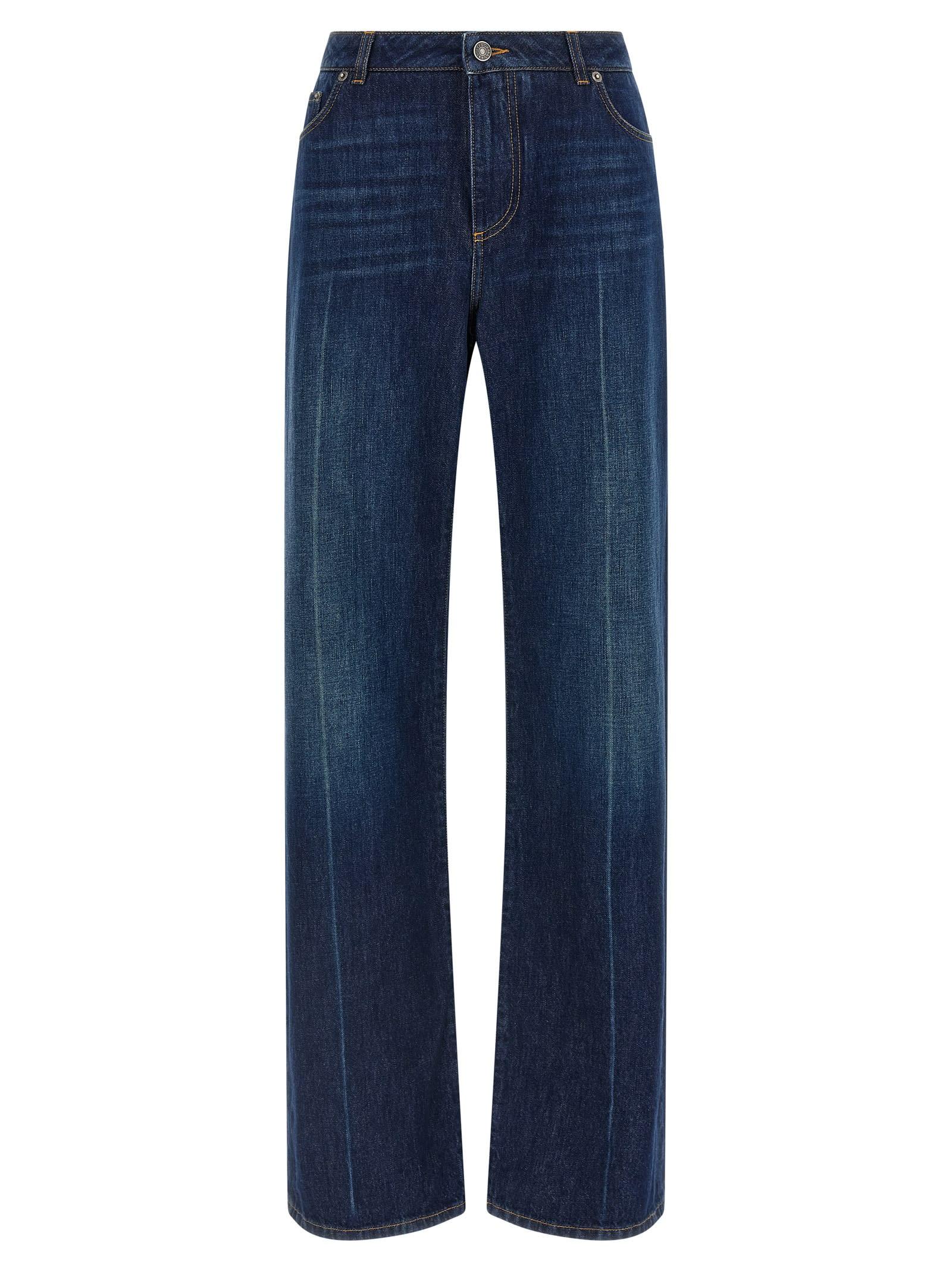 dolce & gabbana stretched pleated trompe loeil jeans