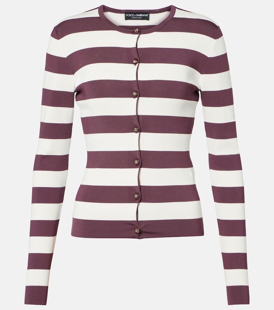 dolce & gabbana striped cardigan
