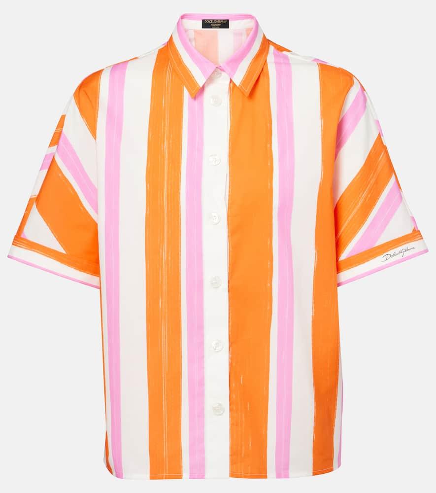 dolce & gabbana striped cotton shirt