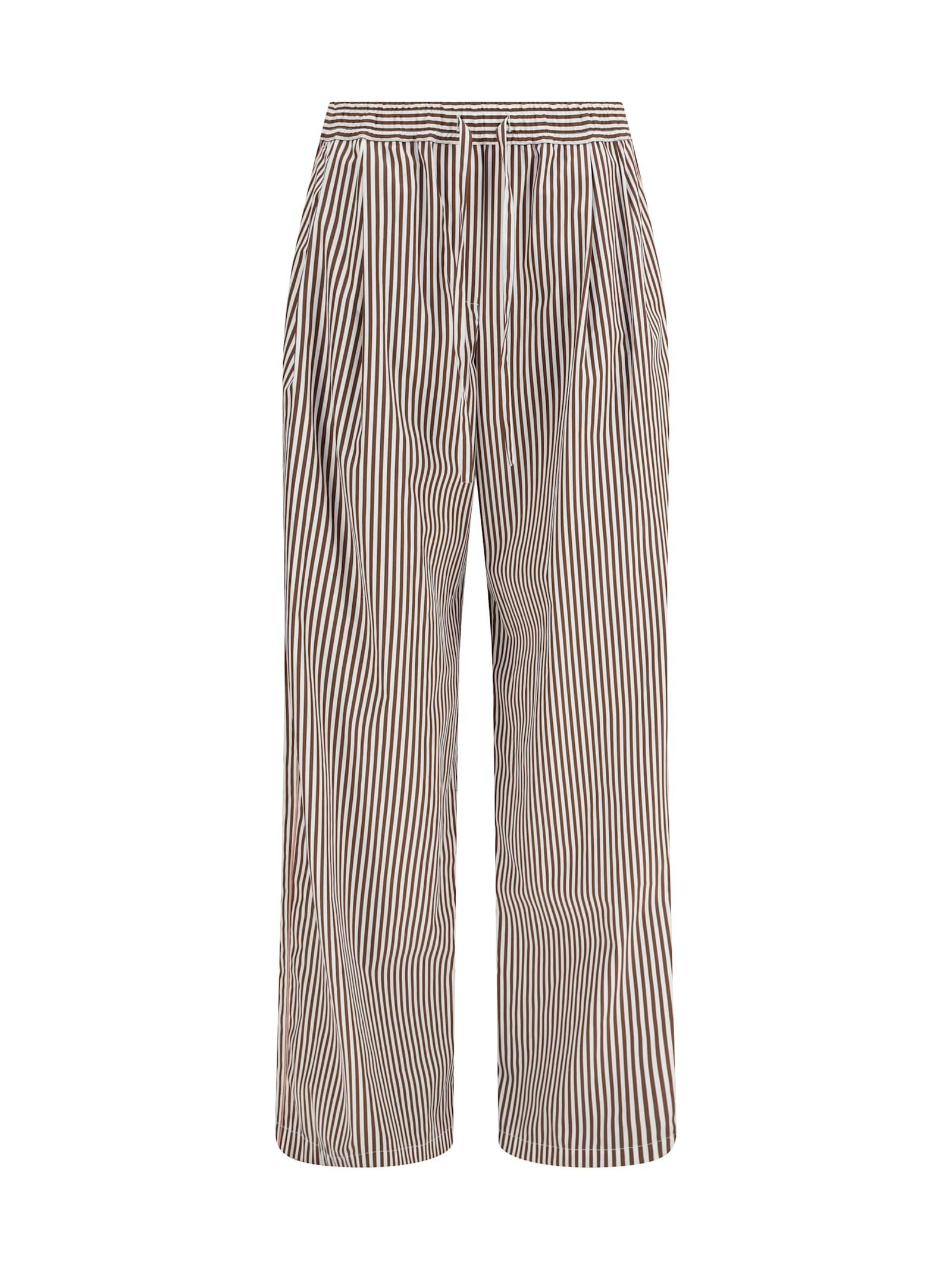 dolce & gabbana striped poplin pants