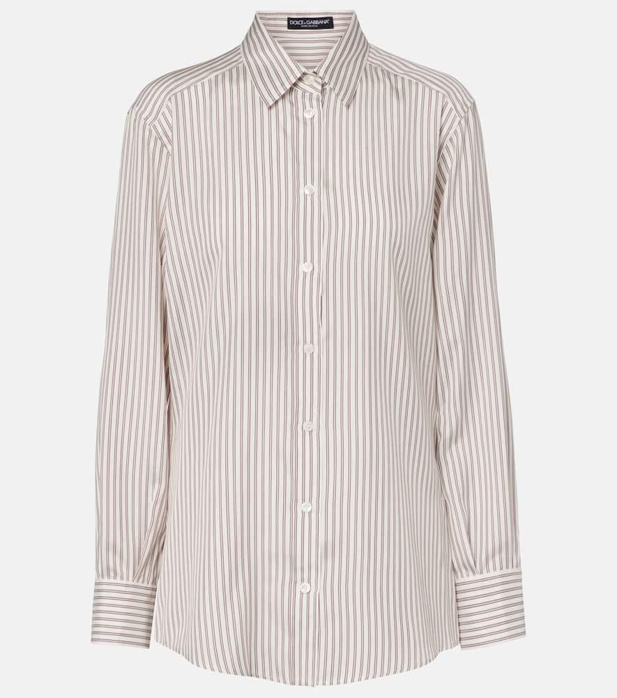 dolce & gabbana striped silk shirt