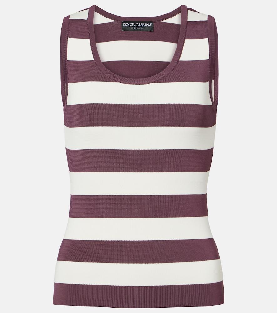 dolce & gabbana striped tank top