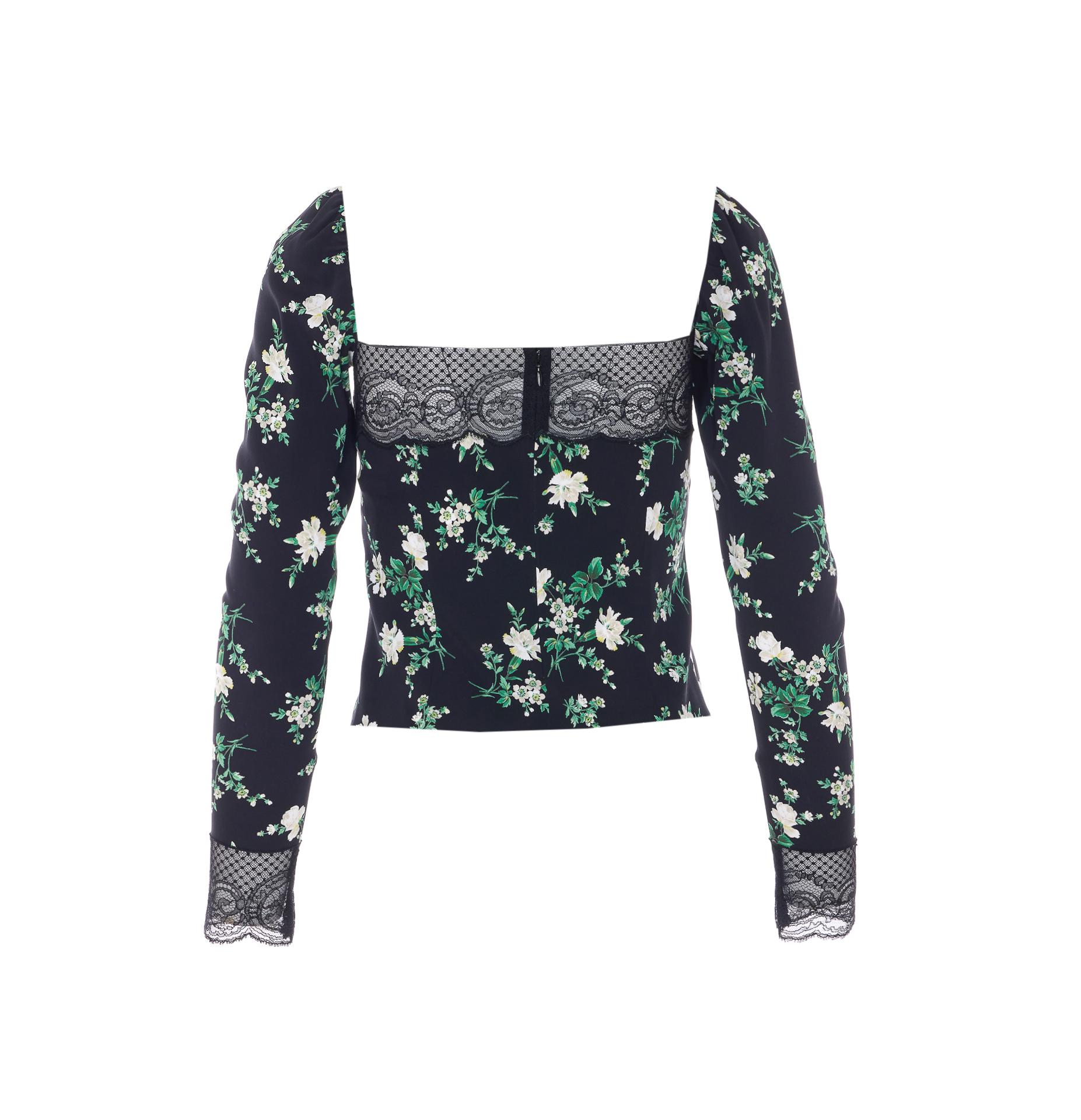 dolce & gabbana top black silk - women