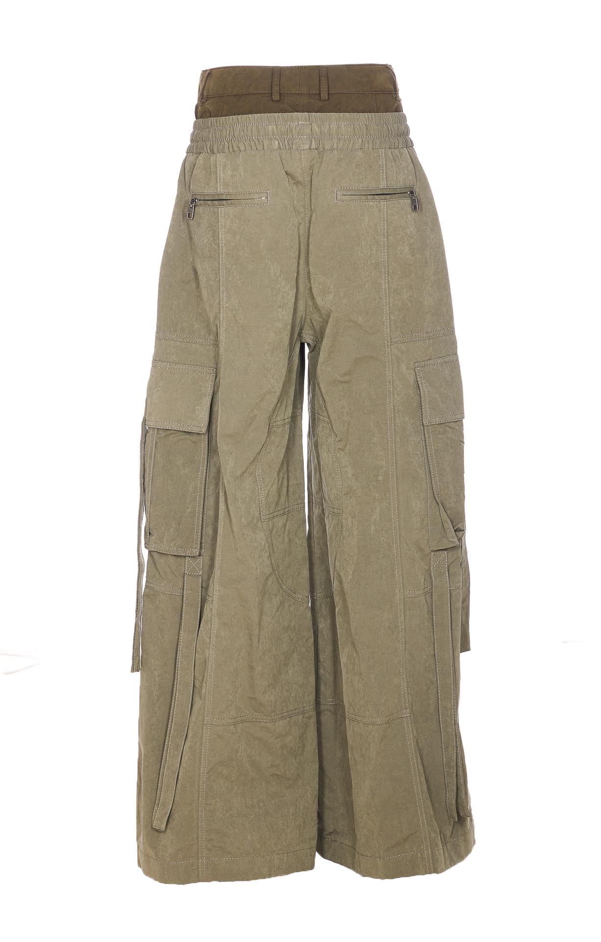 dolce & gabbana trousers green cotton - women