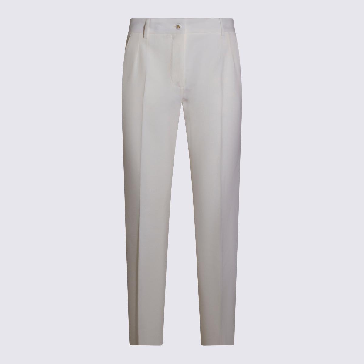 dolce & gabbana trousers white _wv ea - women