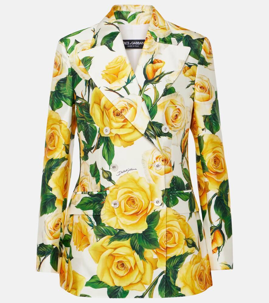 dolce & gabbana turlington floral silk