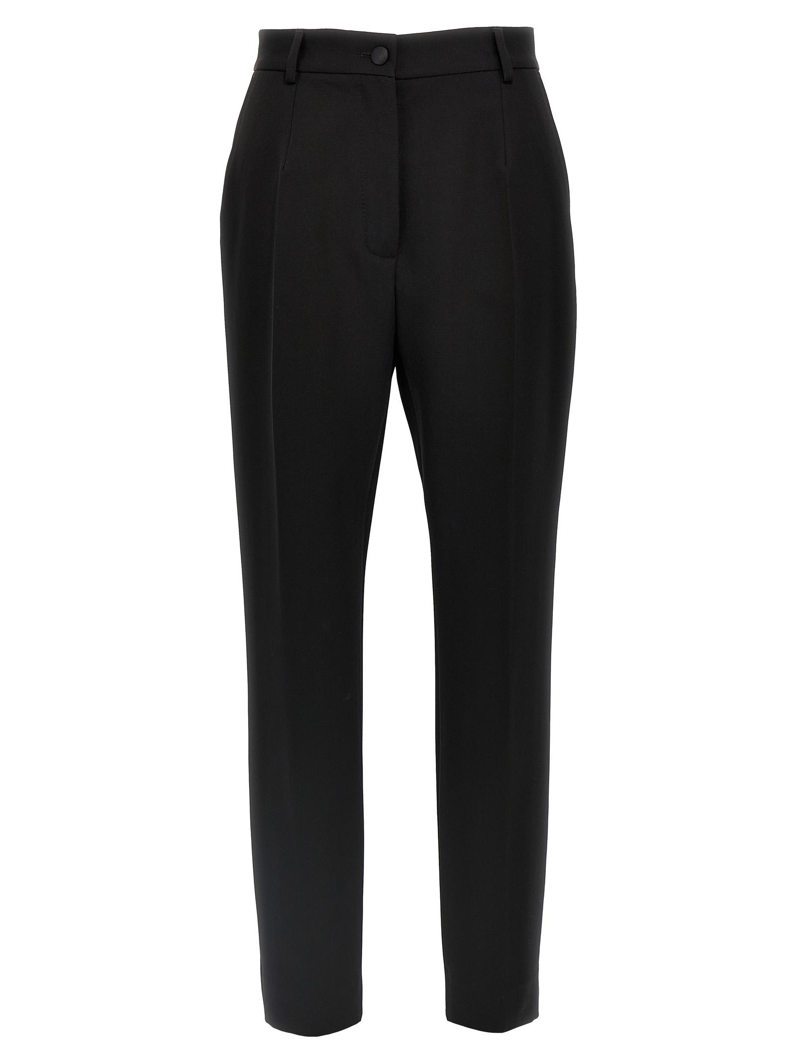 dolce & gabbana tuxedo pants black - women