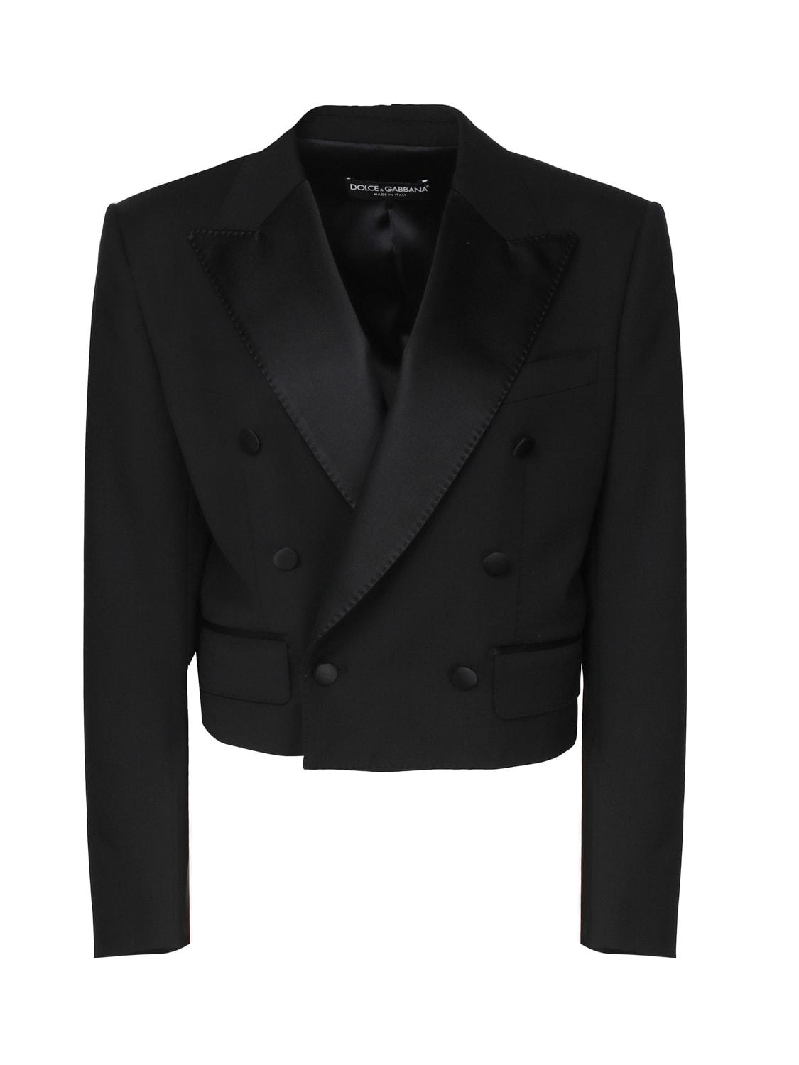 dolce & gabbana tuxedo short blazer