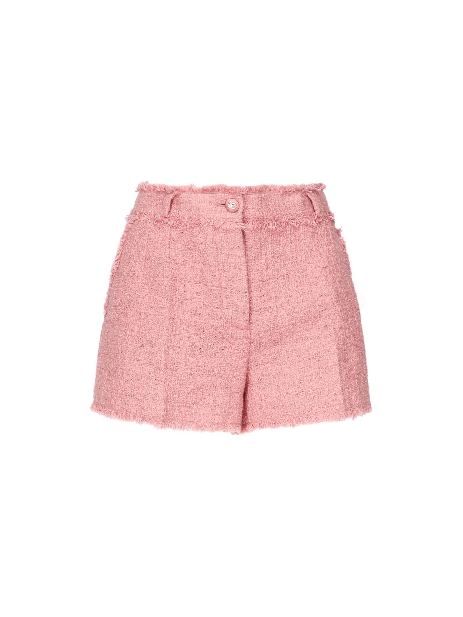 dolce & gabbana tweed shorts