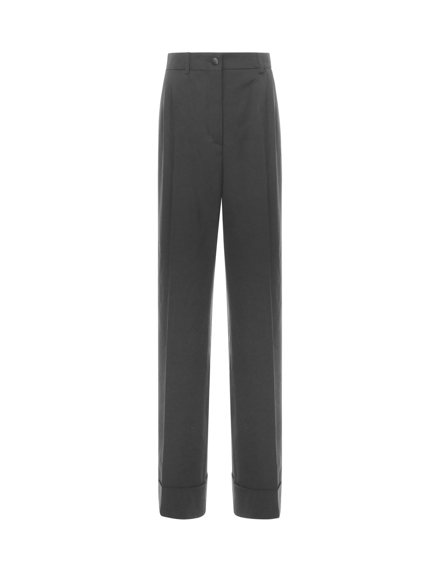 dolce & gabbana two-way stretch wool trousers