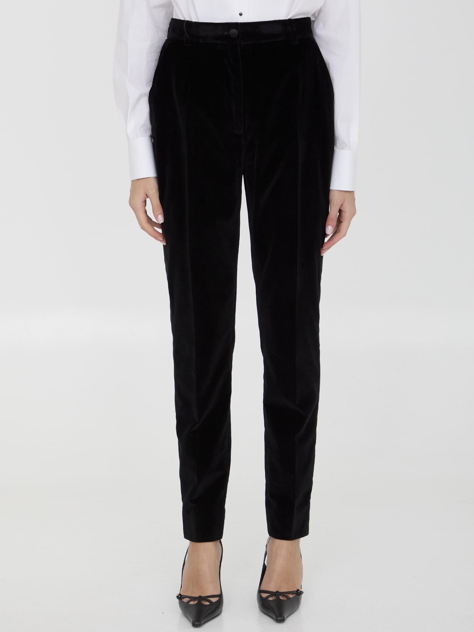 dolce & gabbana velvet tuxedo pants