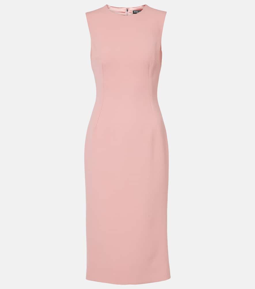 dolce & gabbana virgin wool midi dress
