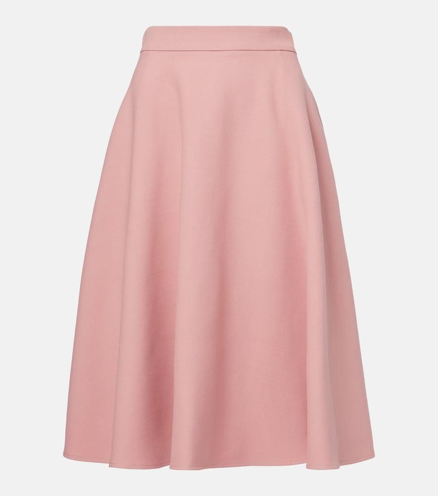 dolce & gabbana virgin wool midi skirt